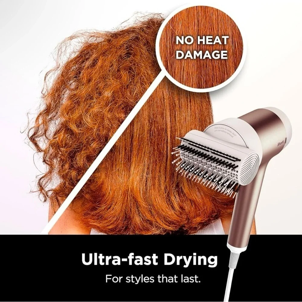 Shark HD112BRN Hair Blow Dryer HyperAIR Ionic Hair Dryer with Attachments